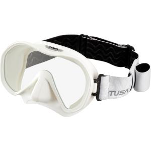 imageTUSA M1010F Zensee Scuba Diving Mask with Fabric Strap WhiteWhite