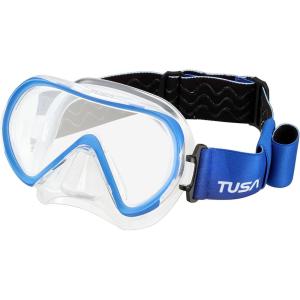 imageTUSA M1011F Ino Scuba Diving Mask with Fabric StrapFishtail Blue