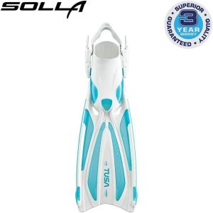 imageTUSA SF22 Solla Open Heel Scuba Diving FinsLight BlueWhite