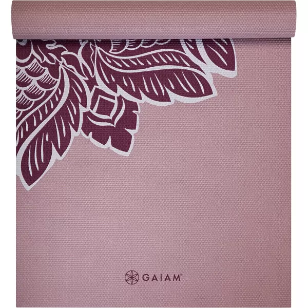 Gaiam Print Yoga Mat, Non Slip Exercise &amp; Fitness Mat for All Types of Yoga, Pilates &amp; Floor Exercises