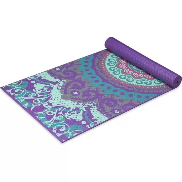 Gaiam Print Yoga Mat, Non Slip Exercise &amp; Fitness Mat for All Types of Yoga, Pilates &amp; Floor Exercises