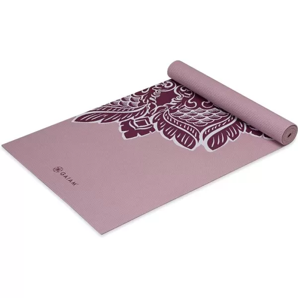 Gaiam Print Yoga Mat, Non Slip Exercise &amp; Fitness Mat for All Types of Yoga, Pilates &amp; Floor Exercises