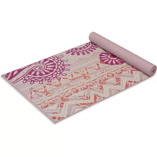 Gaiam Print Yoga Mat, Non Slip Exercise &amp; Fitness Mat for All Types of Yoga, Pilates &amp; Floor Exercises