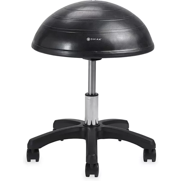 Gaiam Balance Ball Chair Stool, Half-Dome Stability Ball Adjustable Tall Office