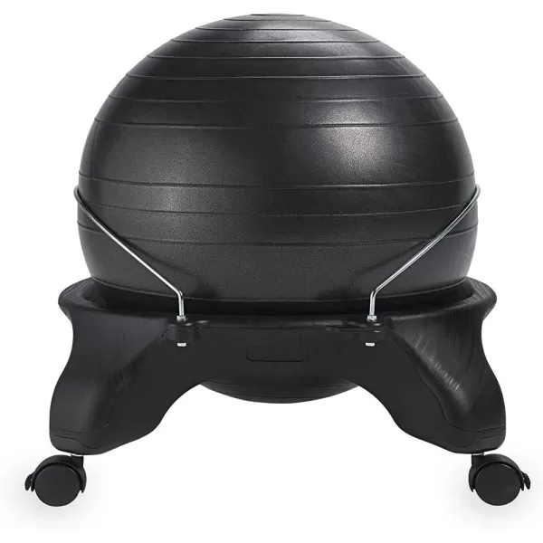 Gaiam Classic Backless Balance Ball Chair – Exercise Stability Yoga Ball Premium Ergonomic Chair for Home and Office Desk with Air Pump, Exercise Guide and Satisfaction Guarantee