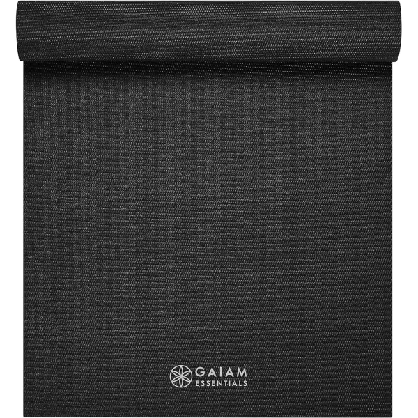 Gaiam Essentials Premium Yoga Mat with Yoga Mat Carrier Sling 