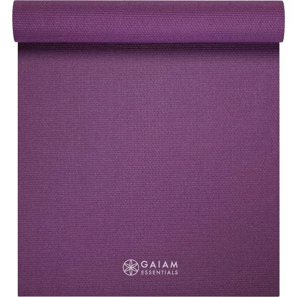 Gaiam Essentials Premium Yoga Mat with Yoga Mat Carrier Sling 
