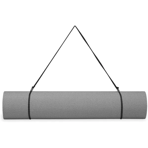 Gaiam Essentials Premium Yoga Mat with Yoga Mat Carrier Sling 