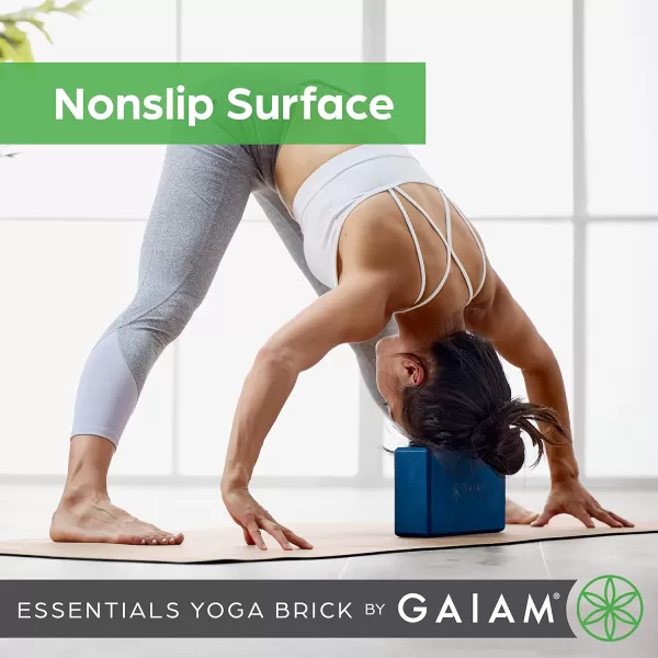 Gaiam Essentials Yoga Brick | Sold as Single Block | EVA Foam Block Accessories for Yoga