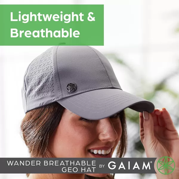 Gaiam Wander Breathable Geo Hat - Cute Women's Baseball Hat for Summer, Lightweight 6-Panel Ball Cap for Running &amp; Hiking