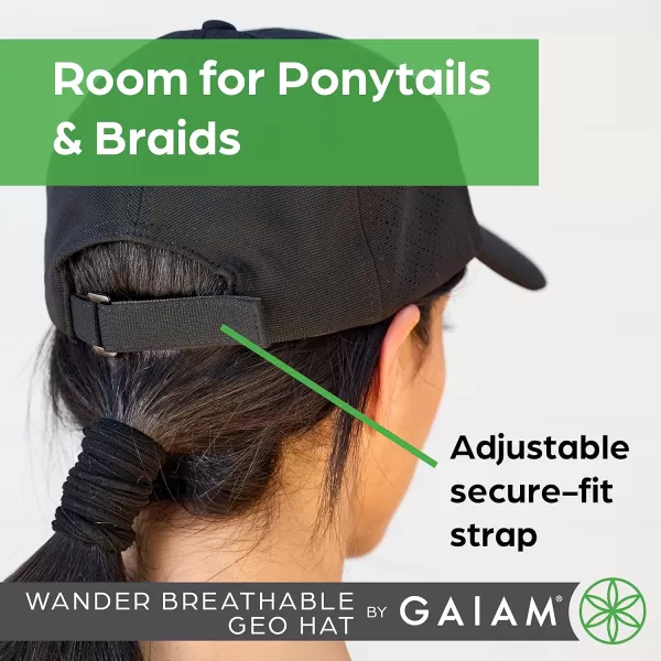 Gaiam Wander Breathable Geo Hat - Cute Women's Baseball Hat for Summer, Lightweight 6-Panel Ball Cap for Running &amp; Hiking