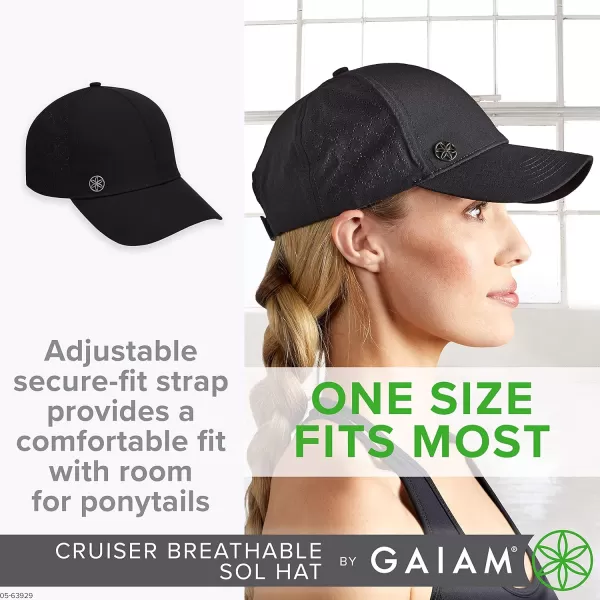 Gaiam Women's Hat-Cruiser Breathable Sol