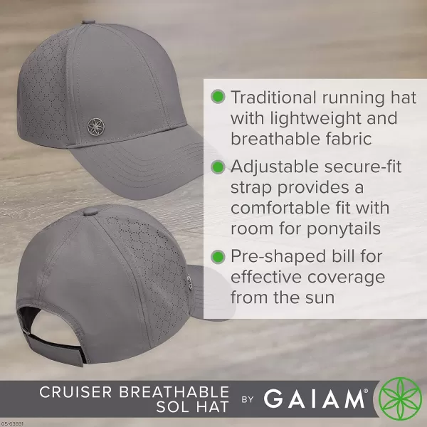 Gaiam Women's Hat-Cruiser Breathable Sol