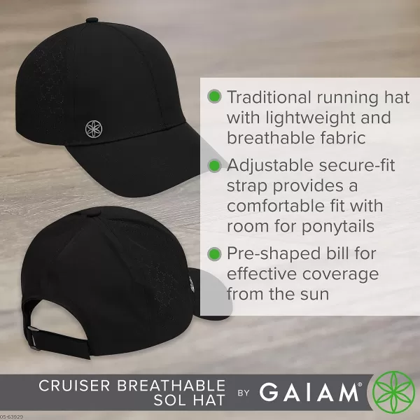 Gaiam Women's Hat-Cruiser Breathable Sol