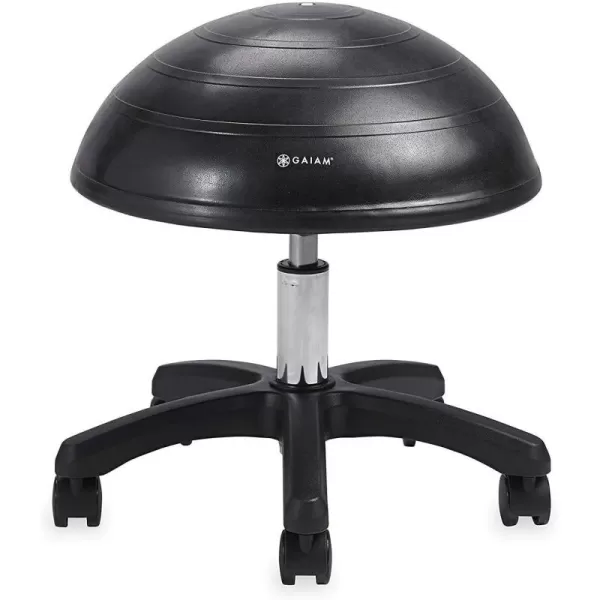 Gaiam Balance Ball Chair Stool, Half-Dome Stability Ball Adjustable Tall Office