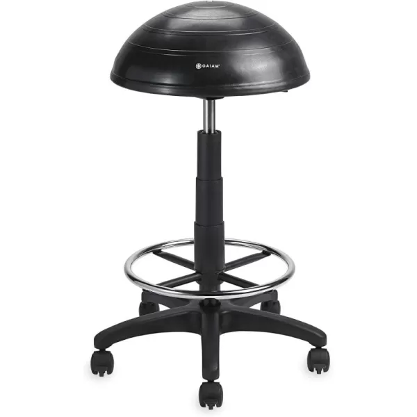 Gaiam Balance Ball Chair Stool, Half-Dome Stability Ball Adjustable Tall Office