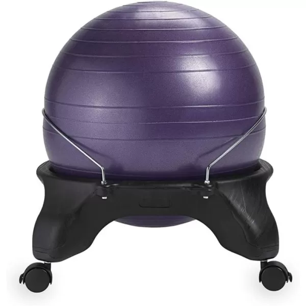 Gaiam Classic Backless Balance Ball Chair – Exercise Stability Yoga Ball Premium Ergonomic Chair for Home and Office Desk with Air Pump, Exercise Guide and Satisfaction Guarantee