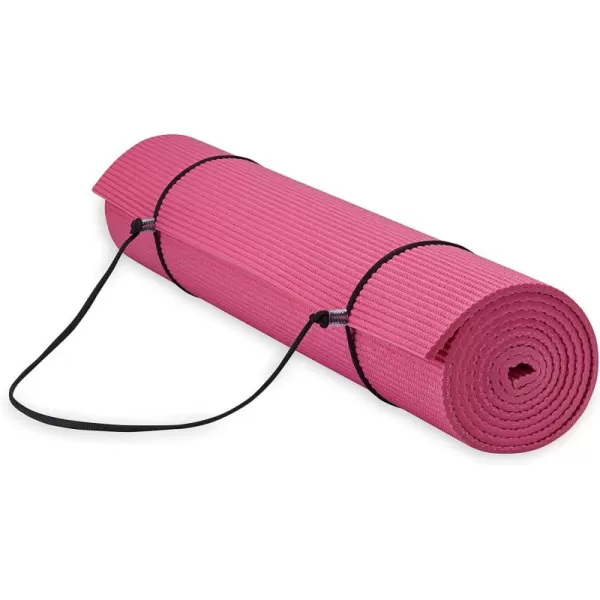 Gaiam Essentials Premium Yoga Mat with Yoga Mat Carrier Sling 