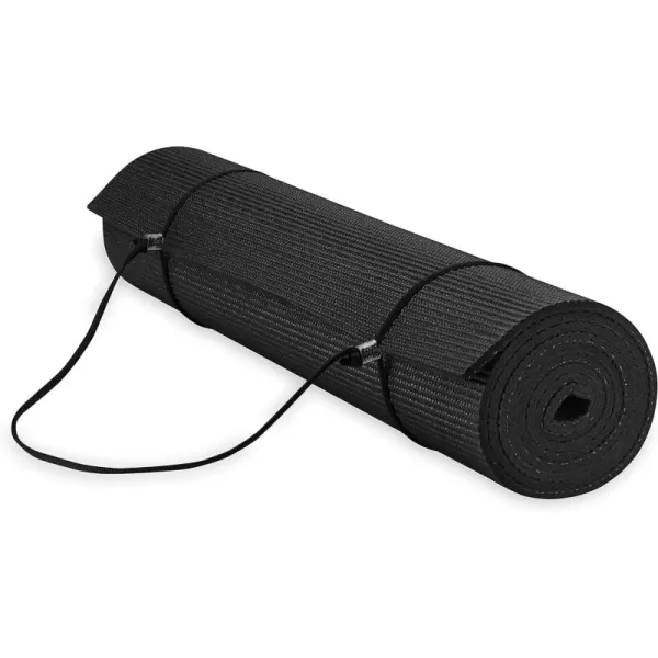 Gaiam Essentials Premium Yoga Mat with Yoga Mat Carrier Sling 