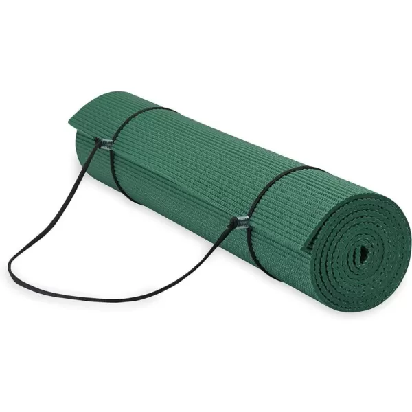 Gaiam Essentials Premium Yoga Mat with Yoga Mat Carrier Sling 