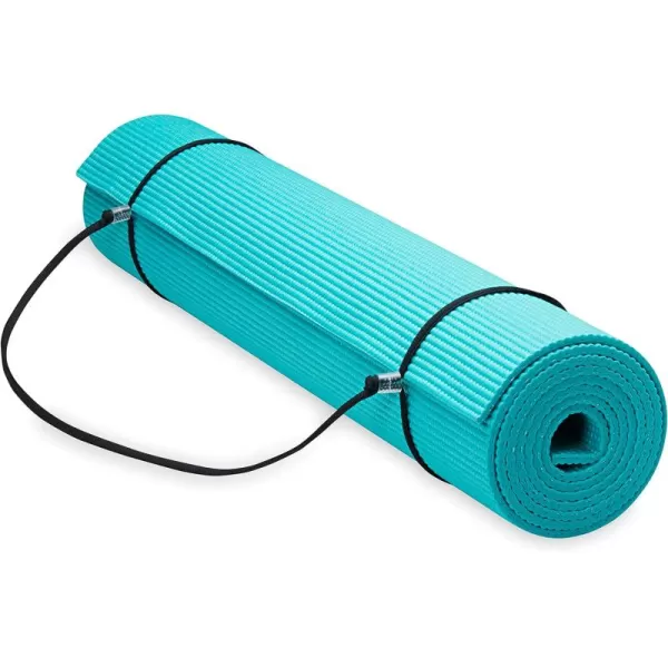 Gaiam Essentials Premium Yoga Mat with Yoga Mat Carrier Sling 