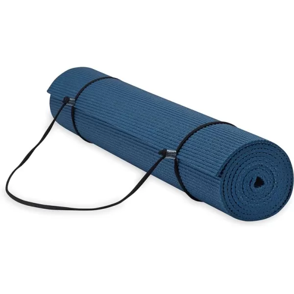 Gaiam Essentials Premium Yoga Mat with Yoga Mat Carrier Sling 