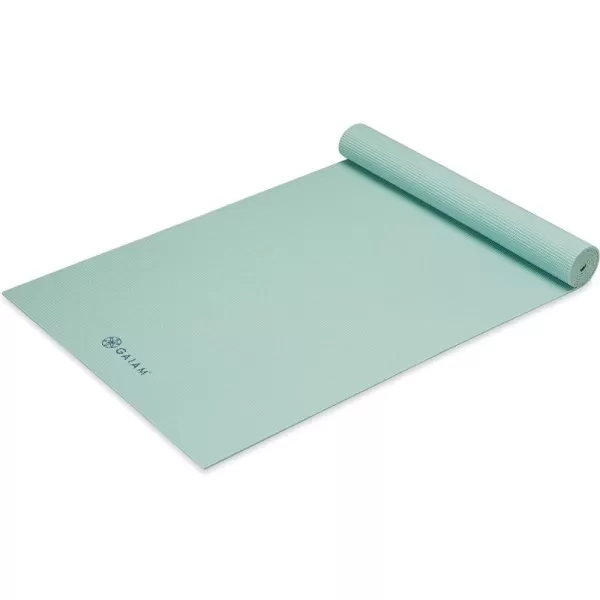 Gaiam Yoga Mat - Premium 5mm Solid Thick Non Slip Exercise &amp; Fitness Mat for All Types of Yoga, Pilates &amp; Floor Workouts