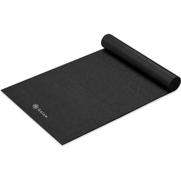 Gaiam Yoga Mat - Premium 5mm Solid Thick Non Slip Exercise &amp; Fitness Mat for All Types of Yoga, Pilates &amp; Floor Workouts