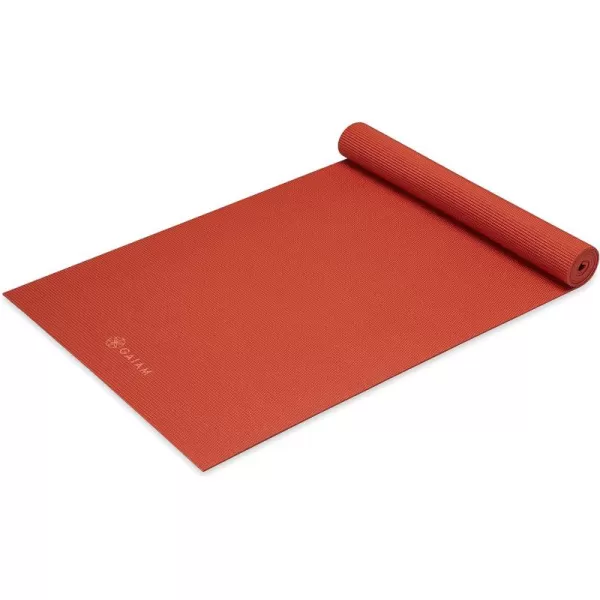 Gaiam Yoga Mat - Premium 5mm Solid Thick Non Slip Exercise &amp; Fitness Mat for All Types of Yoga, Pilates &amp; Floor Workouts 