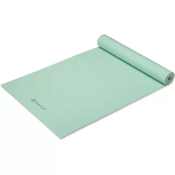 Gaiam Yoga Mat - Premium 5mm Solid Thick Non Slip Exercise &amp; Fitness Mat for All Types of Yoga, Pilates &amp; Floor Workouts 