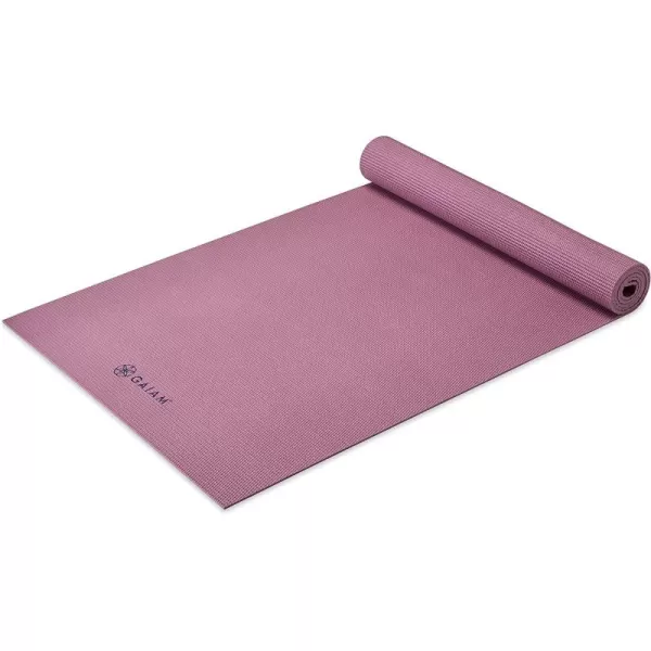 Gaiam Yoga Mat - Premium 5mm Solid Thick Non Slip Exercise &amp; Fitness Mat for All Types of Yoga, Pilates &amp; Floor Workouts