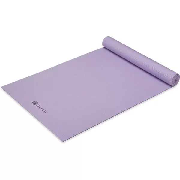 Gaiam Yoga Mat - Premium 5mm Solid Thick Non Slip Exercise &amp; Fitness Mat for All Types of Yoga, Pilates &amp; Floor Workouts 