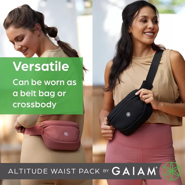 Gaiam Altitude Waist Pack - Storage Belt Bag for Women And Men - Adjustable Belt With Lightweight Pouch For Storing Essentials