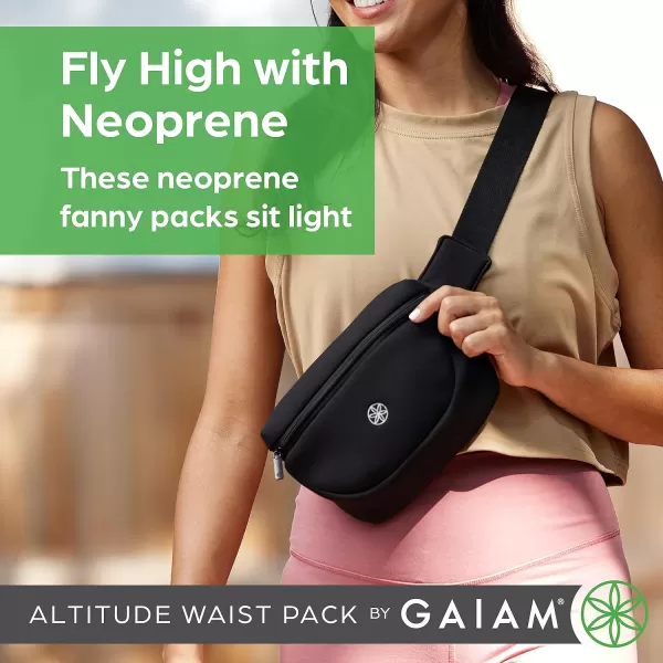 Gaiam Altitude Waist Pack - Storage Belt Bag for Women And Men - Adjustable Belt With Lightweight Pouch For Storing Essentials