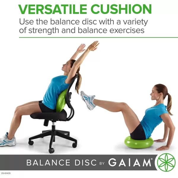 Gaiam Balance Disc Wobble Cushion Stability Core Trainer for Home or Office Desk Chair &amp; Kids Alternative Classroom Sensory Wiggle Seat