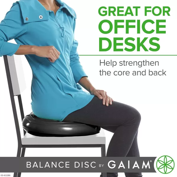 Gaiam Balance Disc Wobble Cushion Stability Core Trainer for Home or Office Desk Chair &amp; Kids Alternative Classroom Sensory Wiggle Seat