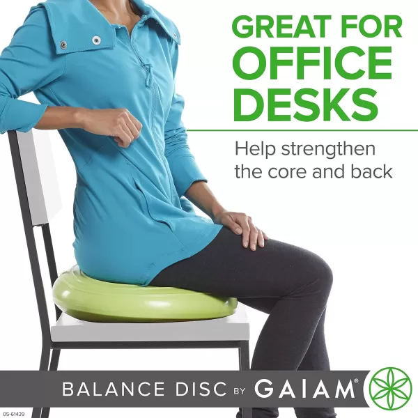 Gaiam Balance Disc Wobble Cushion Stability Core Trainer for Home or Office Desk Chair &amp; Kids Alternative Classroom Sensory Wiggle Seat