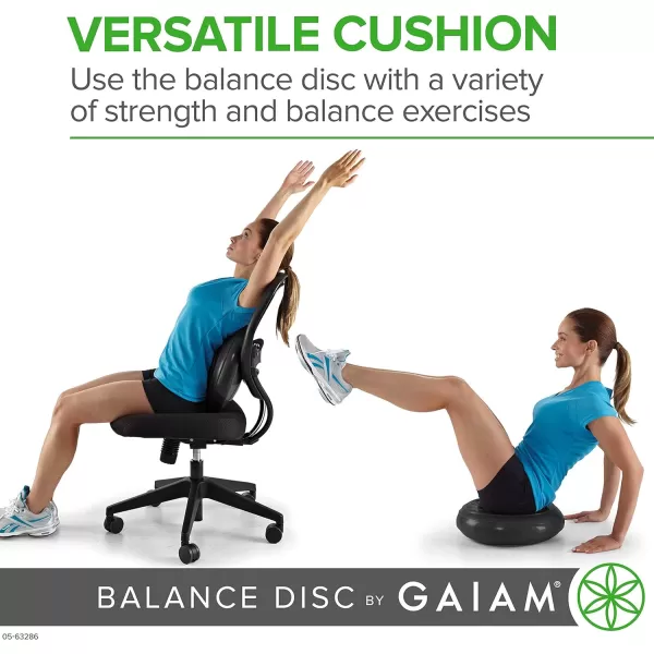 Gaiam Balance Disc Wobble Cushion Stability Core Trainer for Home or Office Desk Chair &amp; Kids Alternative Classroom Sensory Wiggle Seat