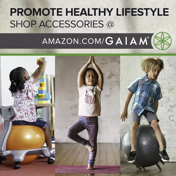 Gaiam Kids Yoga Mat Exercise Mat, Yoga for Kids with Fun Prints - Playtime for Babies, Active &amp; Calm Toddlers and Young Children 