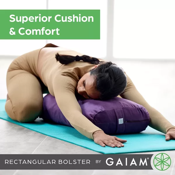 Gaiam Yoga Bolster Rectangular Meditation Pillow