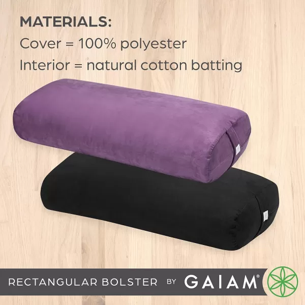 Gaiam Yoga Bolster Rectangular Meditation Pillow