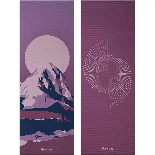 Gaiam Yoga Mat - Premium 6mm Print Reversible Extra Thick Non Slip Exercise &amp; Fitness Mat for All Types of Yoga, Pilates &amp; Floor Workouts 