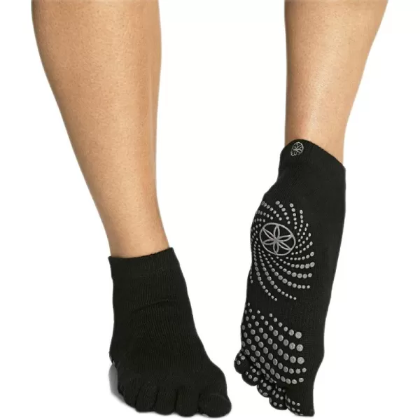 Gaiam Grippy Yoga Socks for Women &amp; Men – Full Toe Non Slip Sticky Grip Accessories for Yoga, Barre, Pilates, Dance, Ballet)