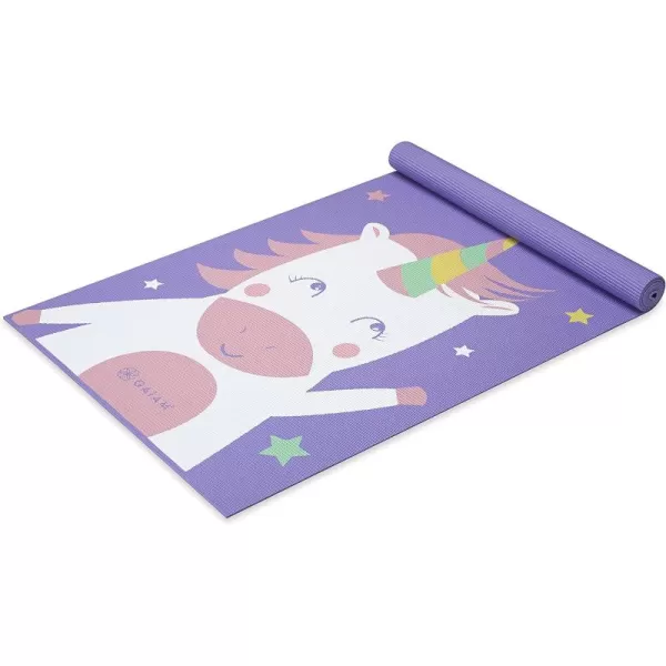 Gaiam Kids Yoga Mat Exercise Mat, Yoga for Kids with Fun Prints - Playtime for Babies, Active &amp; Calm Toddlers and Young Children