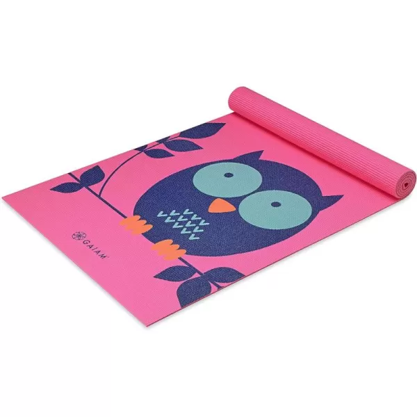 Gaiam Kids Yoga Mat Exercise Mat, Yoga for Kids with Fun Prints - Playtime for Babies, Active &amp; Calm Toddlers and Young Children 