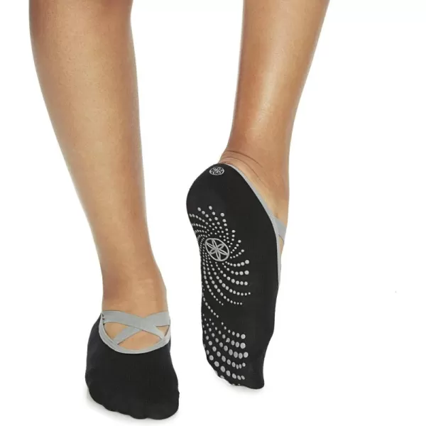 Gaiam Yoga Barre Socks - Non Slip Sticky Toe Grip Accessories for Women &amp; Men