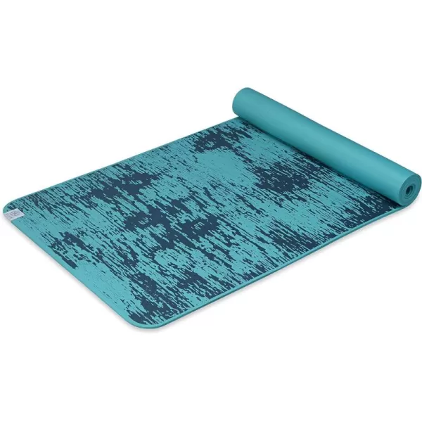 Gaiam Yoga Mat - 6mm Insta-Grip Extra Thick &amp; Dense Textured Non Slip Exercise Mat for All Types of Yoga &amp; Floor Workouts, 68" L x 24" W x 6mm Thick