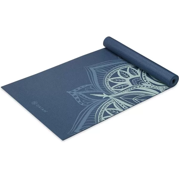 Gaiam Yoga Mat - Premium 5mm Print Thick Non Slip Exercise &amp; Fitness Mat for All Types of Yoga, Pilates &amp; Floor Workouts 