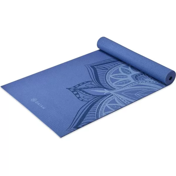 Gaiam Yoga Mat - Premium 5mm Print Thick Non Slip Exercise &amp; Fitness Mat for All Types of Yoga, Pilates &amp; Floor Workouts 