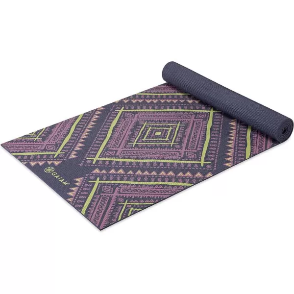 Gaiam Yoga Mat - Premium 5mm Print Thick Non Slip Exercise &amp; Fitness Mat for All Types of Yoga, Pilates &amp; Floor Workouts 